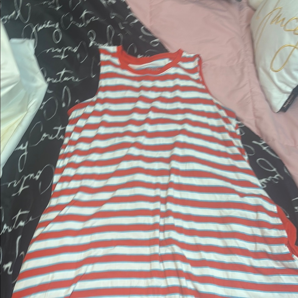 Striped Sleeveless Dress